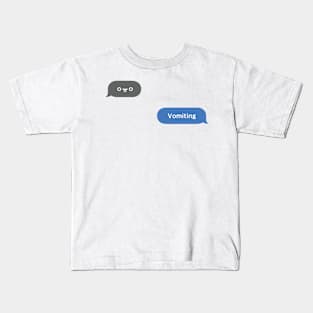 Korean Slang Chat Word ㅇㅠㅇ Meanings - Vomiting Kids T-Shirt